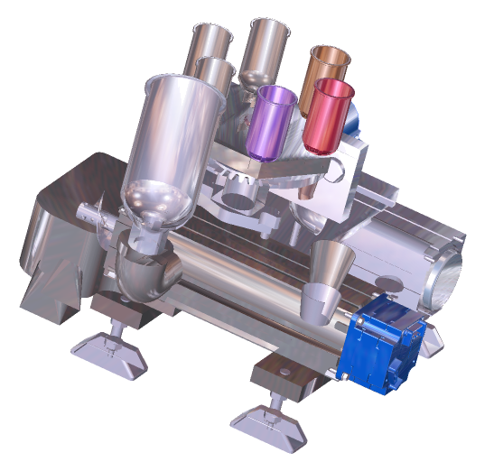 原料混合装置设备3D模型